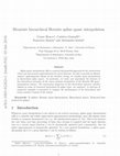 Research paper thumbnail of Bivariate hierarchical Hermite spline quasi-interpolation