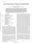 Research paper thumbnail of Local Acoustic Forcing of a Wing at Low Reynolds Numbers