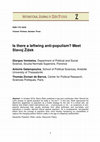 Research paper thumbnail of Is there a leftwing anti-populism? Meet