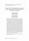 Research paper thumbnail of Critical Analysis of Embedded and Summative Feedback from Online Doctoral Instructors on Benchmark Major Assessments