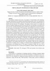 Research paper thumbnail of Virtual Reality Technology In Healthcare