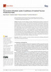 Research paper thumbnail of VACCINATION SCHEDULE UNDER CONDITIONS OF LIMITED VACCINE PRODUCTION RATE