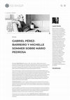 Research paper thumbnail of GABRIEL PÉREZ BARREIRO Y MICHELLE SOMMER SOBRE MÁRIO PEDROSA Artishock Revista