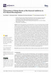 Research paper thumbnail of Valorization of Hemp Hurds as Bio-Sourced Additives in PLA-Based Biocomposites