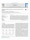 Research paper thumbnail of Synthesis and olfactory properties of unnatural derivatives of lilac aldehydes