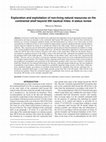 Research paper thumbnail of Exploration and exploitation of non-living natural resources on the continental shelf beyond 200 nautical miles: a status review