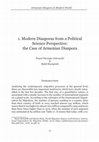 Research paper thumbnail of Modern Diasporas from a Political Science Perspective: the Case of Armenian Diaspora