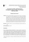 Research paper thumbnail of Government Tax Policy and Private Sector Development in Nigeria: Evidence from Dynamic Panel Data Model