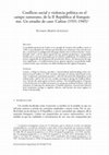 Research paper thumbnail of Conflicto social y violencia política en el campo zamorano, de la II República al franquismo . Un estudio de caso: Cañizo (1931-1945)