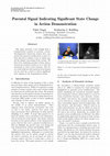 Research paper thumbnail of Parental Signal Indicating Significant State Change in Action Demonstration