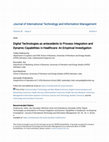 Research paper thumbnail of Digital Technologies as antecedents to Process Integration and Dynamic Capabilities in Healthcare: An Empirical Investigation