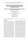 Research paper thumbnail of Participatory Processes and Participatory Research - A Tool for Conflict Identification and Development of Management Decisions