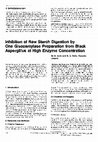 Research paper thumbnail of Inhibition of Raw Starch Digestion by One Glucoamylase Preparation from Black Aspergillus at High Enzyme Concentration