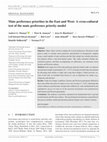 Research paper thumbnail of Mate preference priorities in the East and West: A cross‐cultural test of the mate preference priority model