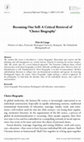 Research paper thumbnail of Becoming One Self: A Critical Retrieval of &apos;Choice Biography&apos