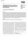 Research paper thumbnail of Modeling Freight Vehicle Type Choice using Machine Learning and Discrete Choice Methods