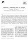 Research paper thumbnail of Colour vision in AIDS patients without HIV retinopathy