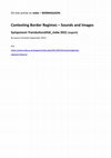 Research paper thumbnail of Contesting Border Regimes – Sounds and Images - Symposium Transkulturalität_mdw 2021 (report)