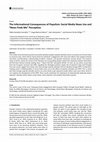 Research paper thumbnail of The Informational Consequences of Populism: Social Media News Use and "News Finds Me" Perception