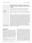 Research paper thumbnail of Ecology and Genomic Features of Infection with Mycobacterium avium subspecies paratuberculosis in Egypt