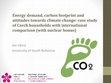 Research paper thumbnail of Energy demand, carbon footprint and attitudes towards climate change: case study of Czech households with international comparison (with nuclear bonus)