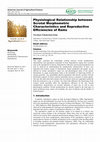 Research paper thumbnail of Physiological Relationship between Scrotal Morphometric Characteristics and Reproductive Efficiencies of Rams