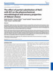 Research paper thumbnail of The effect of partial substitution of NaCl with KCl on the physicochemical, microbiological and sensory properties