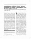 Research paper thumbnail of Differences in Muscle Activation Between Submaximal and Maximal 6-Minute Rowing Tests