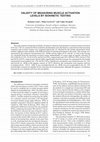 Research paper thumbnail of VALIDITY OF MEASURING MUSCLE ACTIVATION LEVELS BY ISOKINETIC TESTING