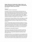 Research paper thumbnail of Higher Education Credentials, Higher Skills, and Lost Purchasing Power: A Dilemma for Workforce Development Policy and Practice