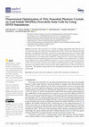 Research paper thumbnail of Dimensional Optimization of TiO2 Nanodisk Photonic Crystals on Lead Iodide (MAPbI3) Perovskite Solar Cells by Using FDTD Simulations