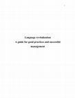 Research paper thumbnail of Language revitalization. A guide for good practices and successful management