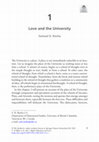 Research paper thumbnail of Love and the University