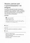 Research paper thumbnail of Musées, (street-)art communautaire et religion