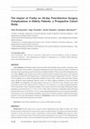 Research paper thumbnail of The Impact of Frailty on 30-day Post-Elective Surgery Complications in Elderly Patients: a Prospective Cohort Study