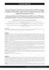 Research paper thumbnail of Peran Estimasi Laju Filtrasi Glomerulus (eGFR) sebagai Prediktor Mortalitas pada Pasien Sindrom Koroner Akut selama Perawatan di ICCU