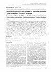 Research paper thumbnail of Surgical perspective of T1799A BRAF mutation diagnostic value in papillary thyroid carcinoma