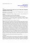 Research paper thumbnail of Assessment of bacterial load of poultry meat used at dining hall of Bangladesh Agricultural University campus