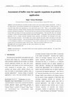 Research paper thumbnail of Assessment of buffer zone for aquatic organisms in pesticide application