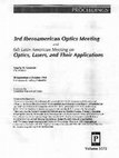 Research paper thumbnail of 3rd Iberoamerican Optics Meeting and 6th Latin American Meeting on Optics, Lasers, and Their Applications