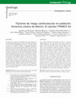 Research paper thumbnail of Factores de riesgo cardiovascular en la población femenina urbana de México. El estudio FRIMEX IIa