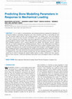 Research paper thumbnail of Predicting Bone Modelling Parameters in Response to Mechanical Loading