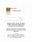 Research paper thumbnail of Reflexiones sobre ‘Occupy. The spatial dynamics of discourse in global protest movements’ de Luisa Martin Rojo