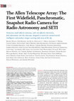 Research paper thumbnail of Snapshot Radio Camera for Radio Astronomy and SETI