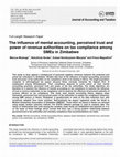 Research paper thumbnail of The influence of mental accounting, perceived trust and power of revenue authorities on tax compliance among SMEs in Zimbabwe