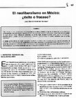 Research paper thumbnail of El neoliberalismo : ¿Éxito o fracaso?