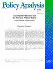 Research paper thumbnail of Uncompetitive Elections and the American Political System