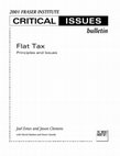 Research paper thumbnail of Flat Tax Principles and Issues