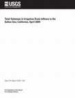 Research paper thumbnail of Total selenium in irrigation drain inflows to the Salton Sea, California, April 2009