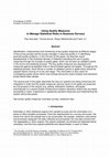 Research paper thumbnail of Proceedings of Q2006 European Conference on Quality in Survey Statistics Using Quality Measures to Manage Statistical Risks in Business Surveys